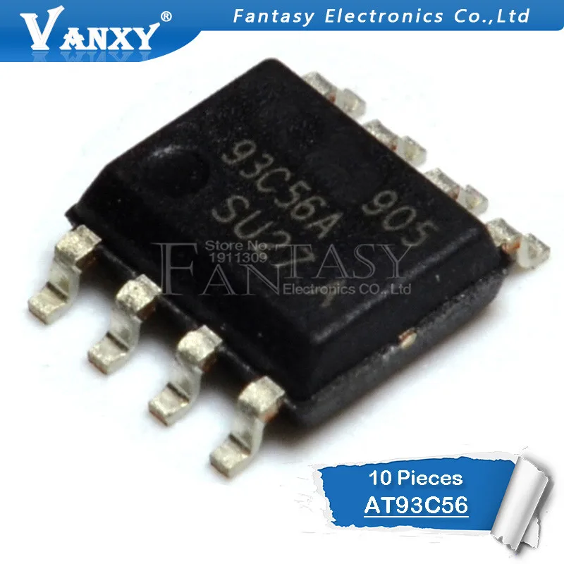 

10pcs AT93C56 93C56 SOP8 EEPROM (256x8)/(128x16) 2K new original