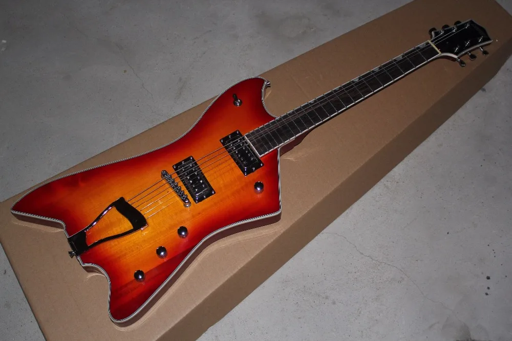 Free shipping High Quality large rocker guitar strange Gretsch Cherry
