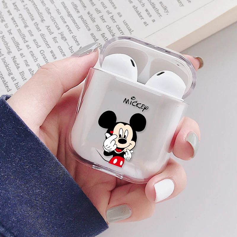 Беспроводной чехол для наушников с Bluetooth для Apple Airpods, прозрачный жесткий чехол из поликарбоната для Apple Air pods, зарядная коробка для наушников