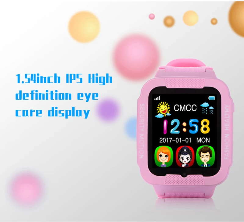 Smart детские часы Baby Safe анти-потерянный Smartwatch gps Remote Monitor с сим TF местоположение трекера WhatsApp Facebook устройства