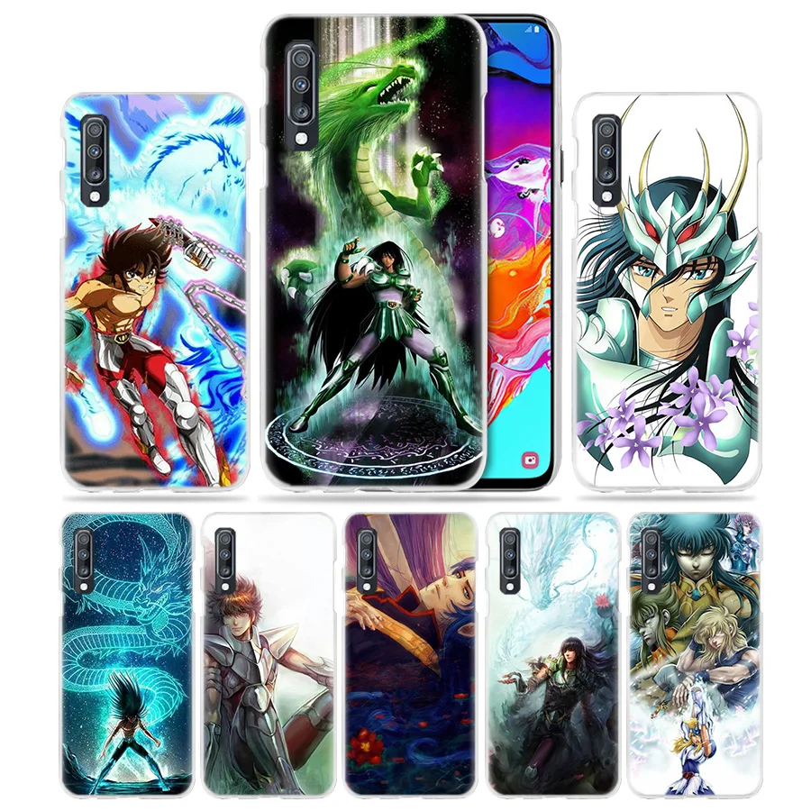 

Saint Seiya Shiryu Anime Case for Samsung Galaxy M40 A50 A80 A70 A60 A40 A30 A20e A10 J4 J6 Plus J8 2018 S10e Hard PC Phone Cver