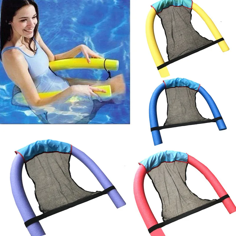 

1PCS Polyester Floating Pool Noodle Sling Mesh Chair Net for Swimming Pool Party Kids Bed Seat Water Relaxation