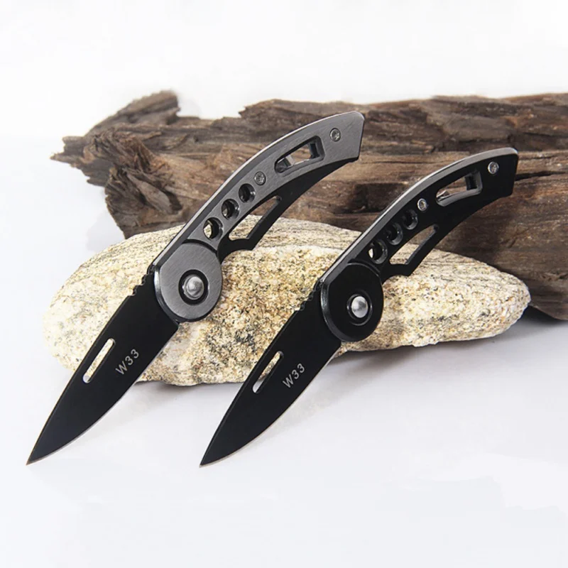 New Stainless Steel Survival Knife Mini Key EDC Folding Pocket Knife Outdoor Camping Tools