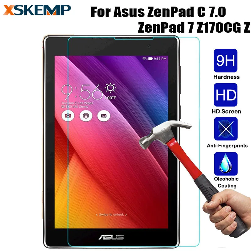 

For ASUS ZenPad C 7.0 Z170C Z170CG Z171CG Explosion-Proof Anti-Scratch Tablet Tempered Glass Screen Protector Ultra Clear Film