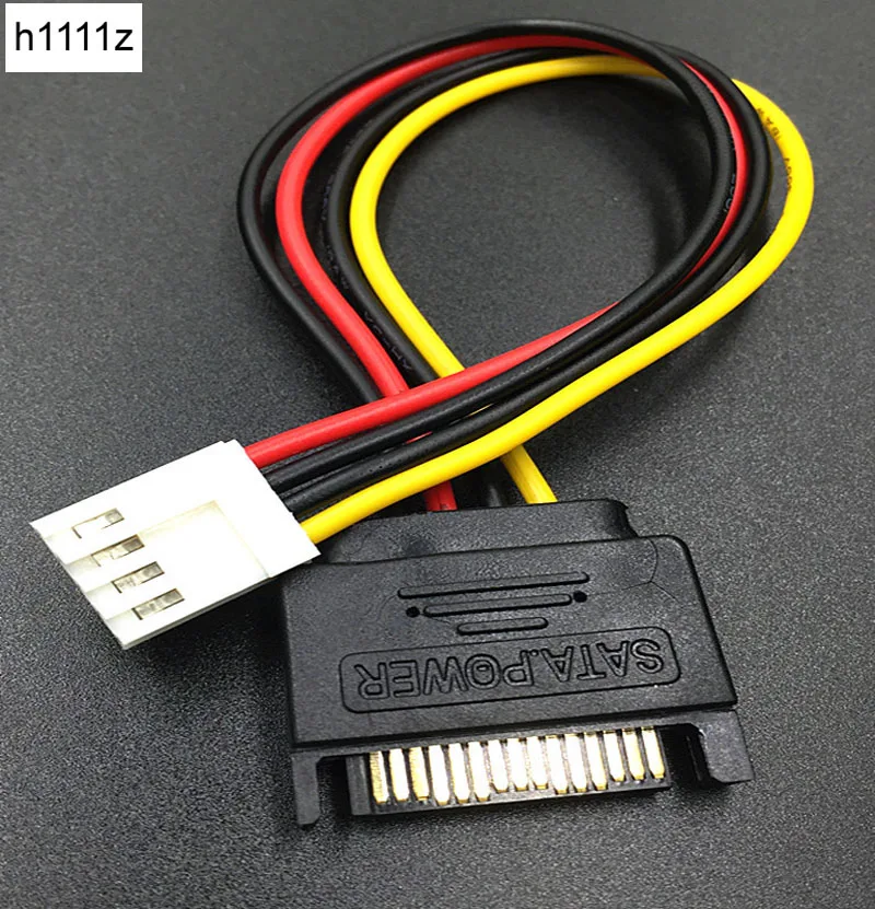 Cavo Alimentazione SATA 15 Pin Maschio A 3 Femmine | Splitter Da 42 Cm | Per Hard Disk E Unità Ottiche