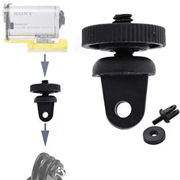 

Tripod Mount Adapter for Sony Action Cam HDR-AS100V AS30V HDR-AS200V FDR-X1000V HDR-AZ1 Action Camera Mini - Gopro Mount to 1/4"