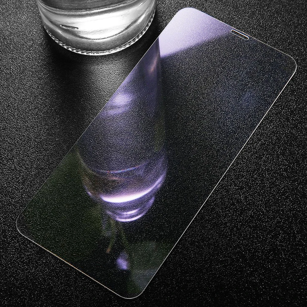 Защитная пленка 9H из закаленного стекла с защитой от Blu-Ray для iPhone 11 Pro X XR XS Max, Пурпурное стекло, защитная пленка