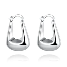 Великолепные женские ювелирные изделия, 925 пробы серебряные Специальные Серьги-кольца, модные вечерние аксессуары для свадьбы, помолвки