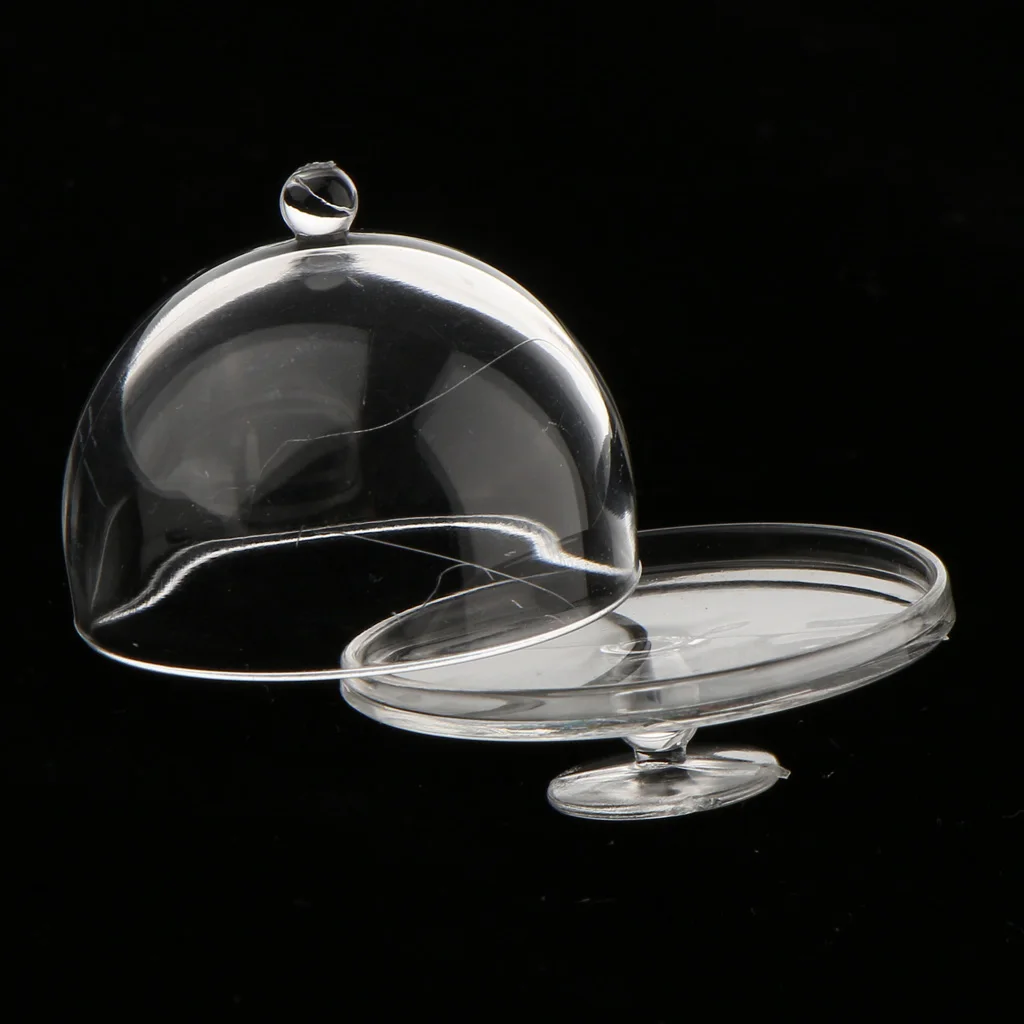 Dollhouse Miniature 1/12 Scale Clear Dessert Snack Can with Half Round Lid
