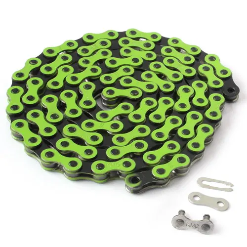 colored bicycle chain