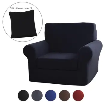 

Stretch Chair Slipcovers Sofa Covers 2 Pieces Furniture Protector Durable Soft High Stretch Washable Spandex Sofa Covers