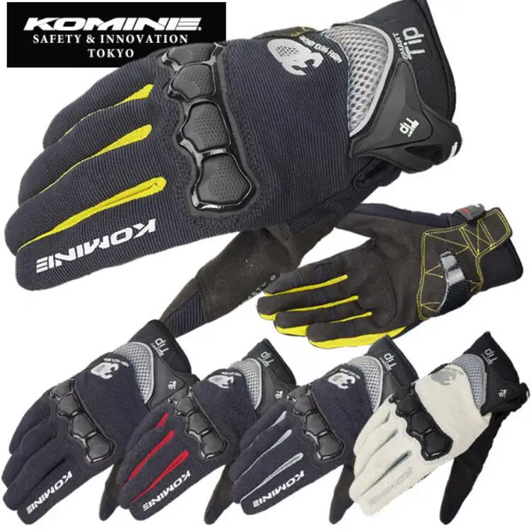

Free shipping KOMINE GK-162 3D Motorcycle Gloves PROTECT Air Mesh Sport racing Cycling gloves Touch Screen
