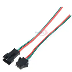 Светодиодный 5 в 12 В 24 в полосы света 22AWG JST мужской и женский кабель 2pin 3pin 4pin 5pin штекер кабеля светодиодный длина кабеля 15 мм мужской/женский