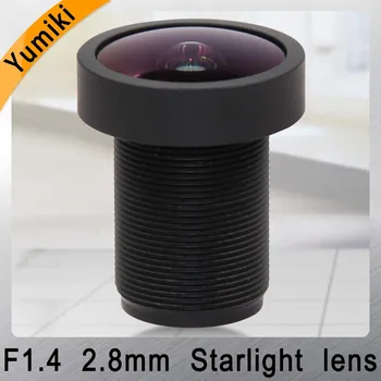 Yumiki-M12 CCTV 2.8mm 렌즈, F1.4 초점 거리 2.8mm 센서 1/2.5 