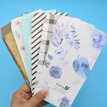 6 шт./пакет китайский Стиль милые животные в классическую клетку, классический черный и белый конверт детские подарочные канцелярские принадлежности(19,5*8,7 см