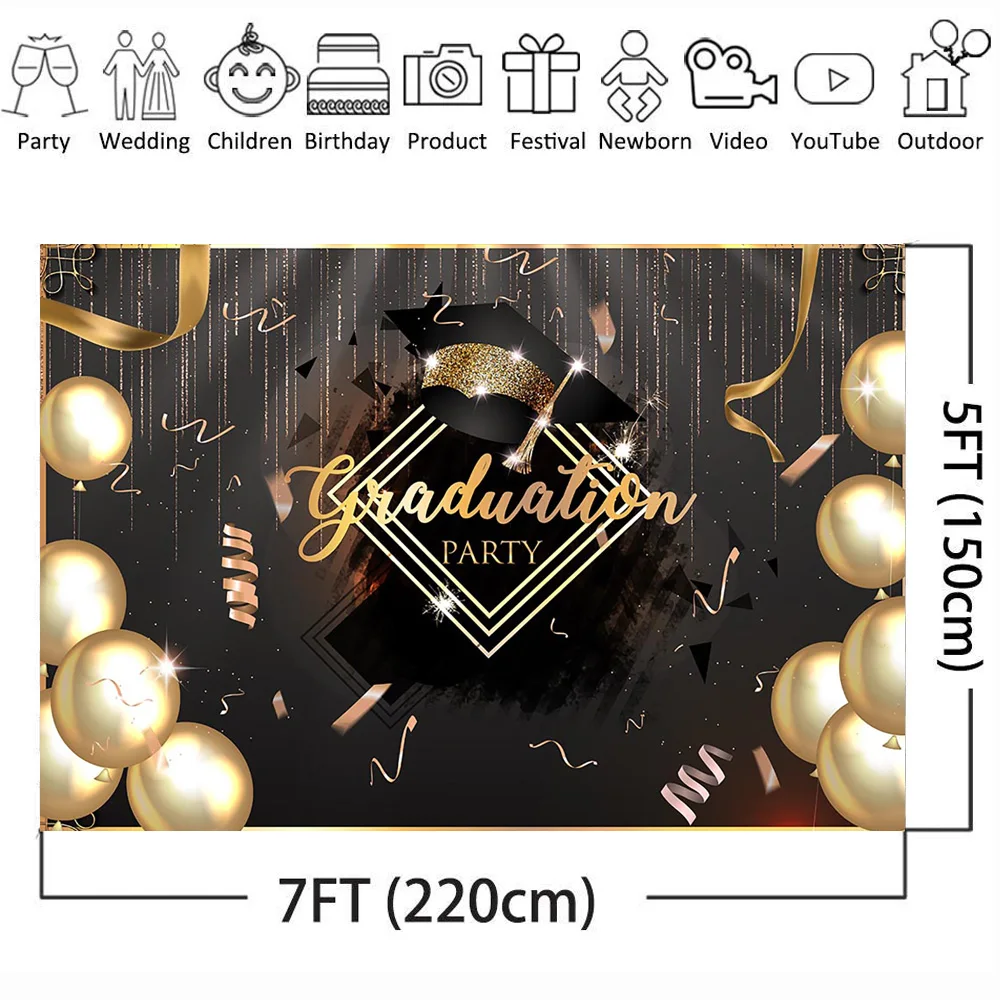 Фотофон для фотосъемки золотые воздушные шары студия 2019 класс фотобудка PartyProm
