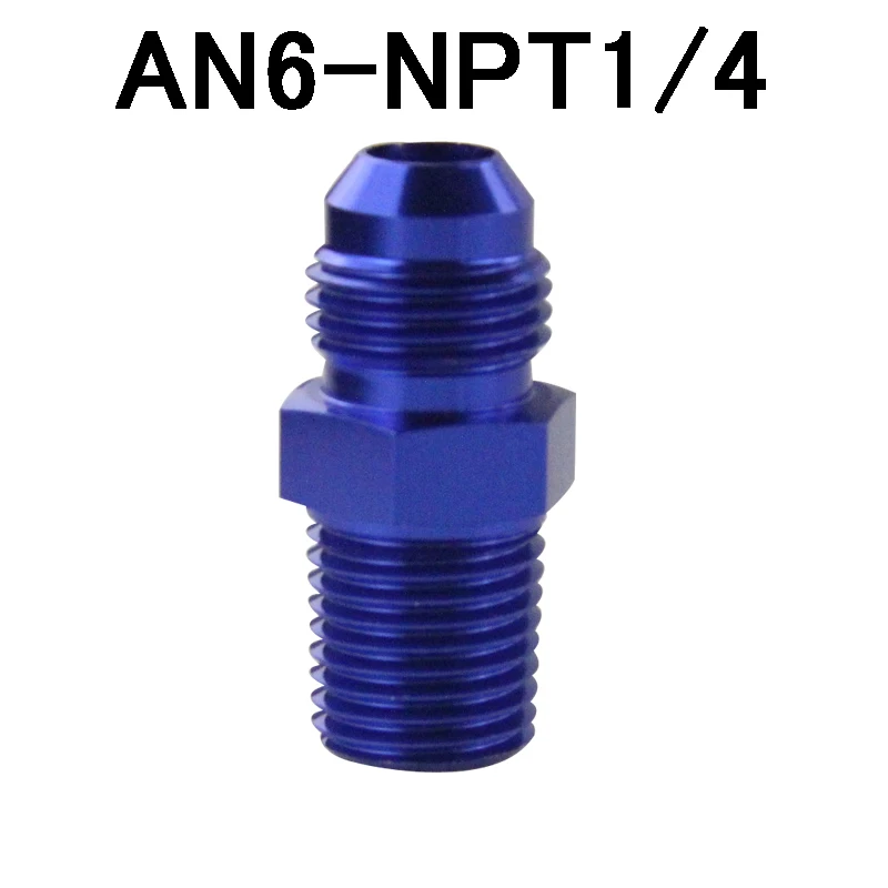 AN8 AN-8 3//8/" NPT Flare Tee T-piece Fitting Adapter Black