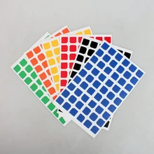 6 Set of Scrub PVC DIY Stickers for 57mm 3x3x3 Speed Magic Cube Puzzle Educational Toys