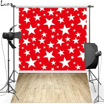 

MEHOFOTO Star Pattern Vinyl Photography Background For Newborn Wood Floor New Fabric Flannel Background For Photo Studio 222