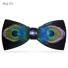 Модный женский галстук-бабочка для взрослых, Женский галстук-бабочка с перьями, мужские свадебные галстуки ручной работы, дизайнерские Галстуки для свадьбы
