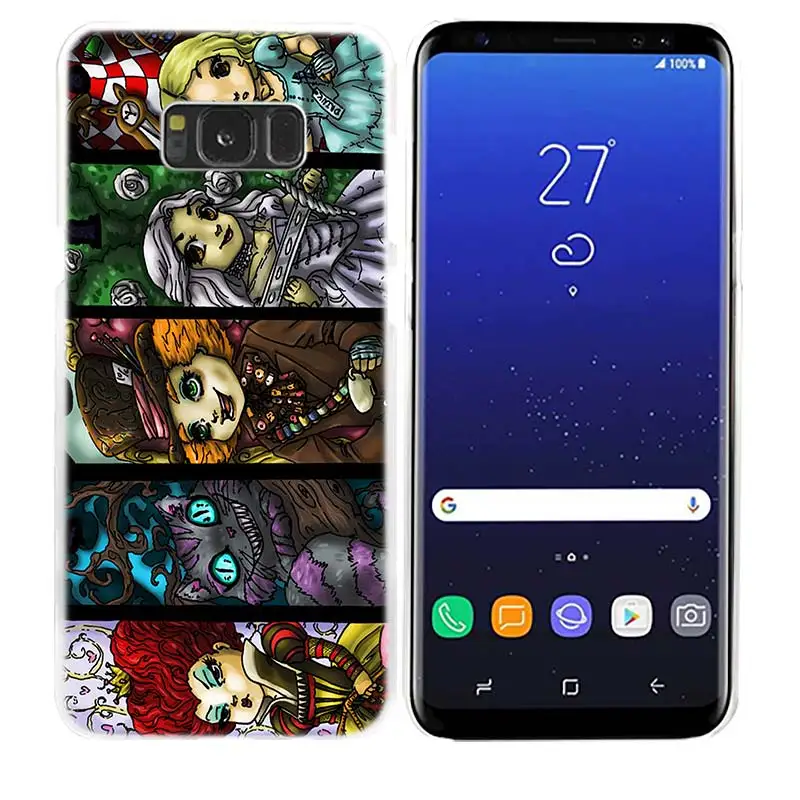 Чехол Алиса в стране чудес для samsung Galaxy S8 S9 Plus S4 S5 Mini S6 S7 Edge, прозрачный чехол, твердый пластиковый чехол для телефона - Цвет: 07