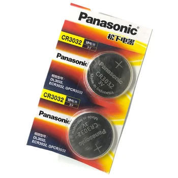 

2pcs/lot Panasonic CR3032 CR 3032 DL3032 ECR3032 3V Lithium Car Key Remote Control Electric Alarm Cell Button Coin Battery