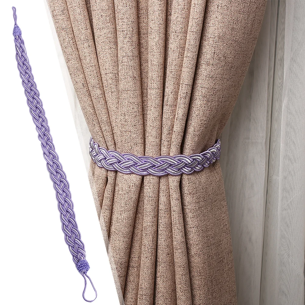 Плетеная занавеска, завязанная веревкой, декоративный шнурок, подвесной держатель для штор