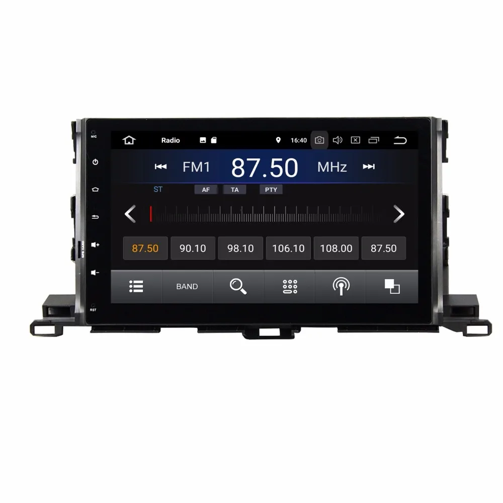 

Android 8.1 Quad Core 10.1" Car Radio DVD GPS Head Unit for Toyota Highlander 2015 With 2GB RAM Bluetooth 4G WIFI Mirror-link