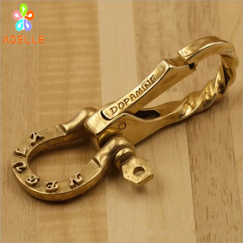 2x Brass Hook Lobster Clasp Swivel Trigger Clip Key Chain Craft Finding 12mm 