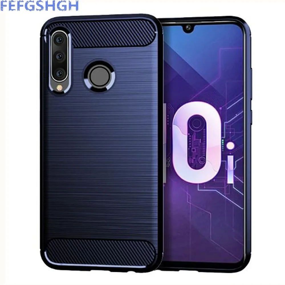 Carbon Fiber Cover For Huawei Honor 10i HRY-LX1T Case Rubber Silicone Phone Cases Back | Мобильные телефоны и аксессуары