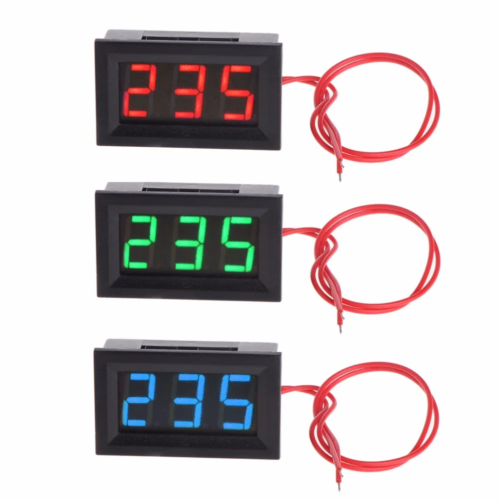 

2 Wire 0.56" AC 30V-500V LED Digital Voltmeter Voltage Meter Monitor Tester For 110V 220V 380V Tester Tools