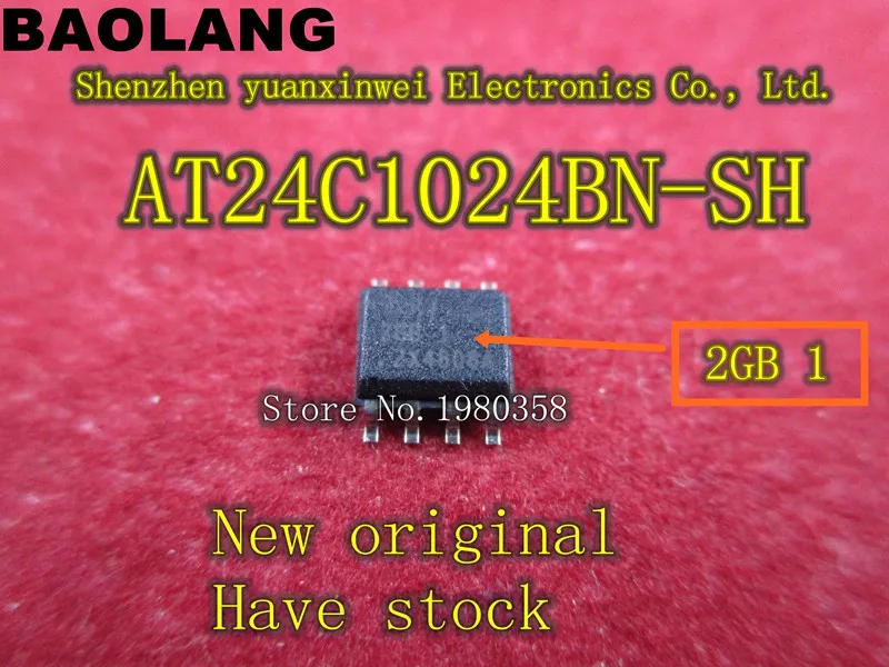 

Free Shipping 1pcs/lot AT24C1024BN-SH AT24C1024BN AT24C1024 2GB1 2GB 1 SOP8