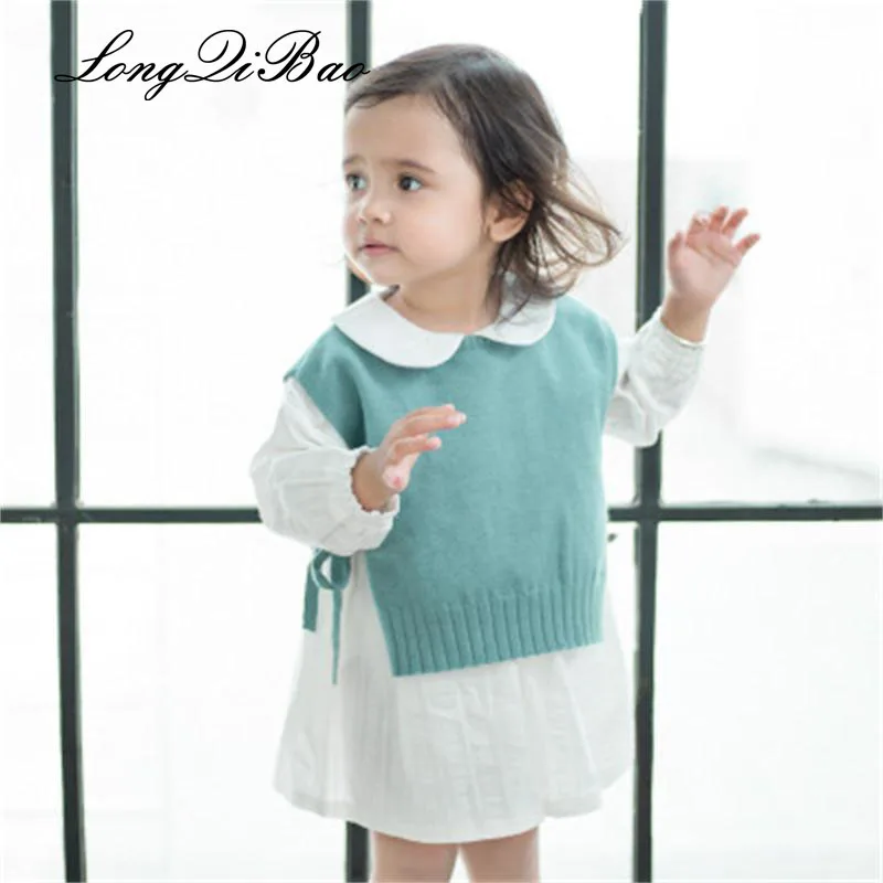 

Explosion models 2018 cross-border new children's suits girls straps vest shirts two sets of foreign children's suits