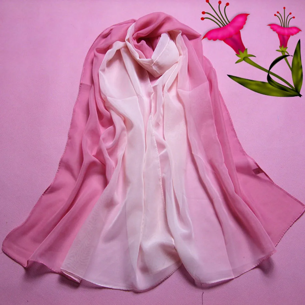 9 цветов, модный шифоновый шарф, женский длинный шарф, хиджаб, шарф для девушек, весна-осень, шарфы, бандана, хиджаб, палантин из фуляра, femme# H20 - Цвет: Pink