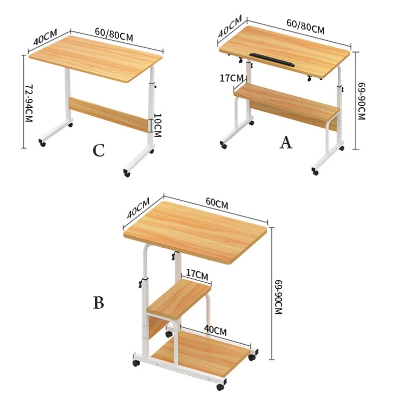  Simple standing laptop table can move household desktop desk can be raised and lowered mobile foldi