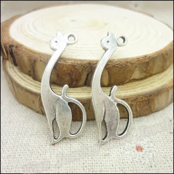 

75 pcs Charms Cats Pendant Tibetan silver Zinc Alloy Fit Bracelet Necklace DIY Metal Jewelry Findings