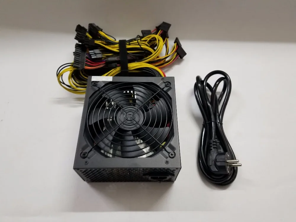 YUNHUI ETH ZCASH Шахтер золото мощность 12 V 150 1800 W(с кабелем)(YUNHUI) 1800 Вт ETH PSU для R9 380 RX 470 RX480 6 GPU карты