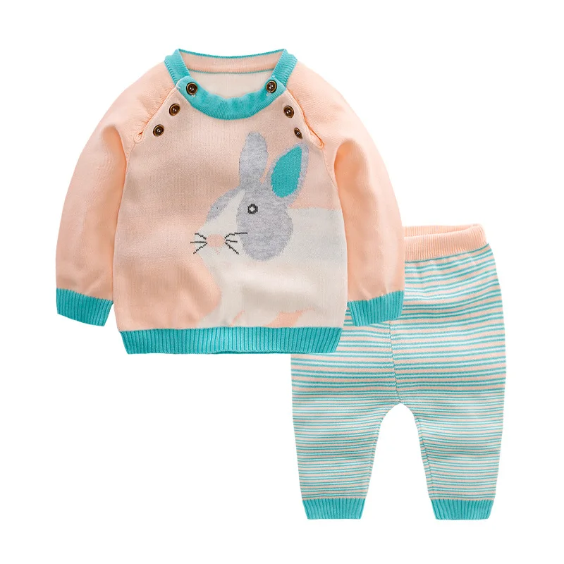 Комплект из 2 предметов, Детский кардиган, Детский свитер, комплект, маленький Хлопковый вязаный свитер, пуловер свитер для мальчиков+ штаны, костюм комплект одежды для новорожденных