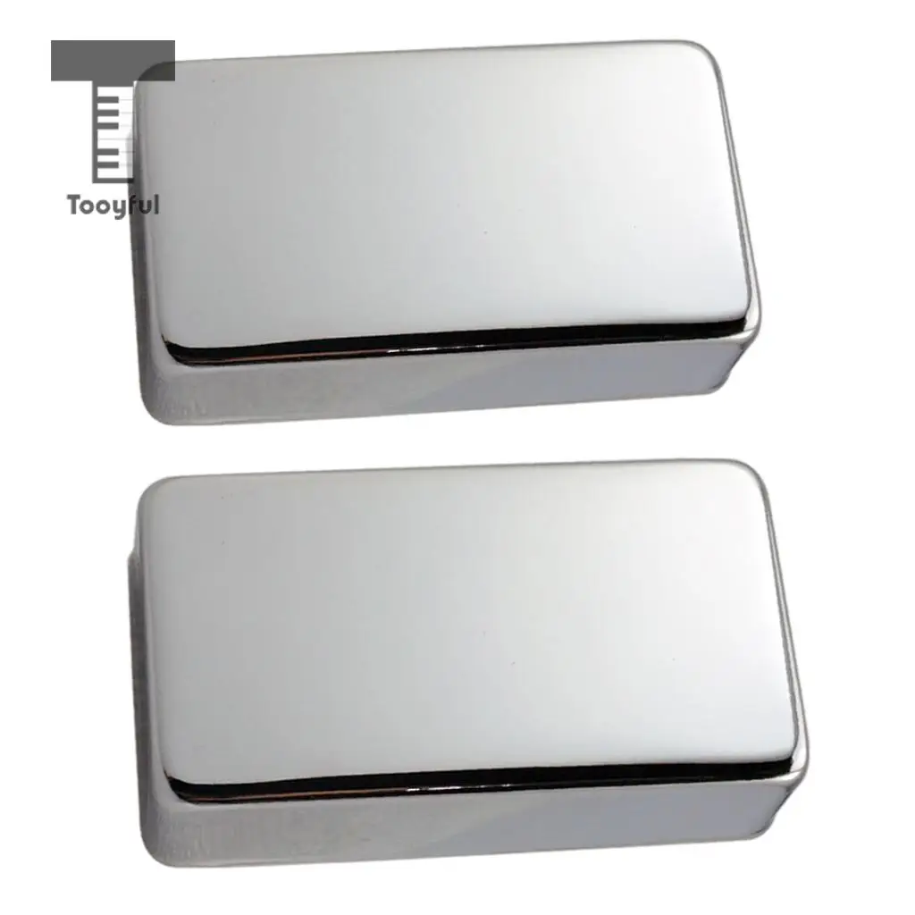 Tooyful 2 Pcs Sealed Closed Double Coil Humbucker Pickup Cover for Electric Guitar Parts