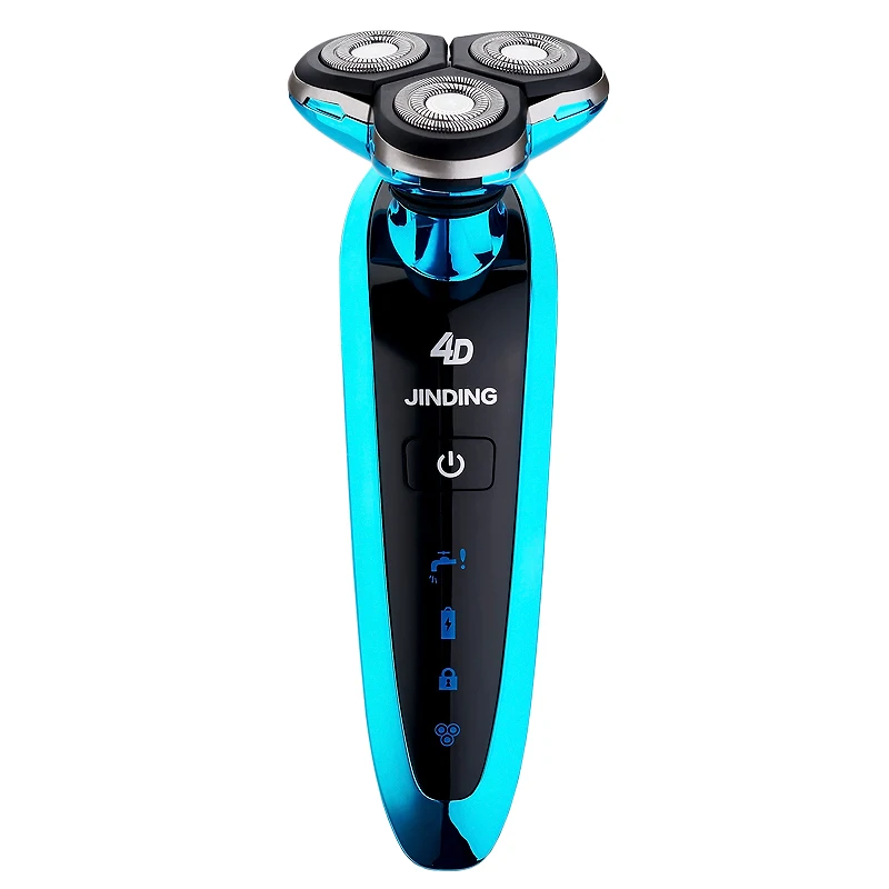 Rechargeable electric font b shaver b font fully washable 4D three floating head shaving razor for