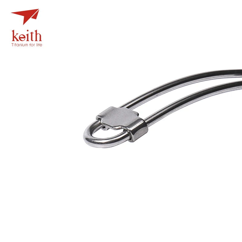 Keith Titanium Spork plegable portátil al aire libre cubiertos de Camping viaje vajilla Picnic senderismo conveniente cuchara tenedor sólo 17,5g