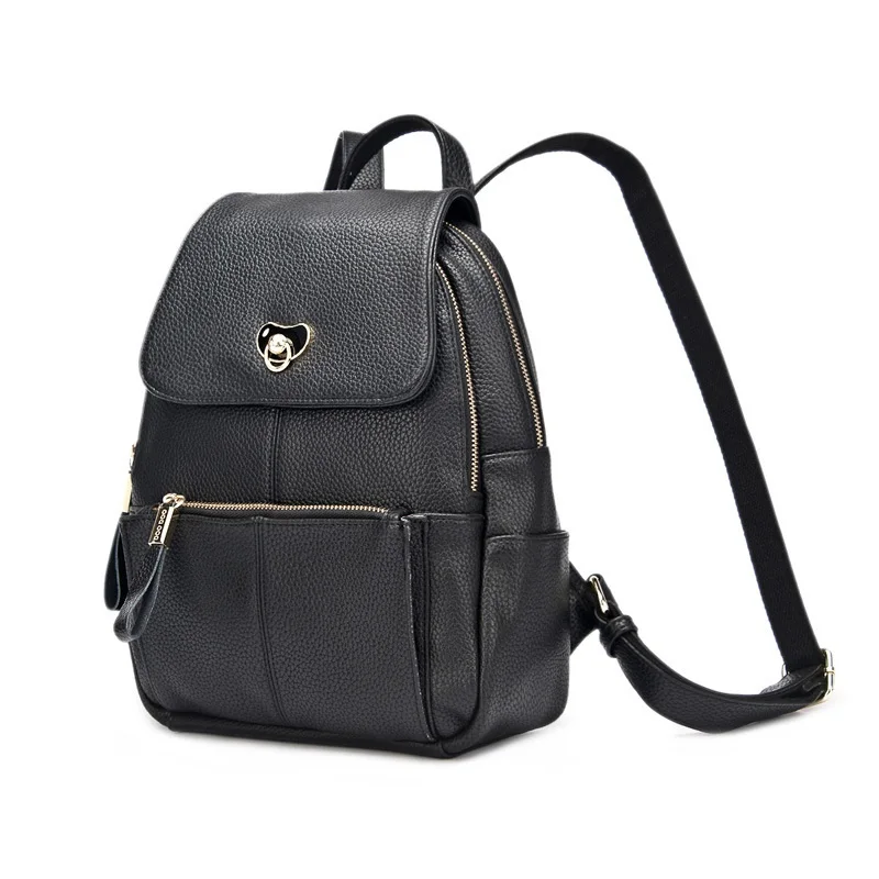 

DOODOO Lady Genuine Leather Backpack Designer Brand Bolsa Femininas European Fold Style Fringe Crossbody backpack women hot T286