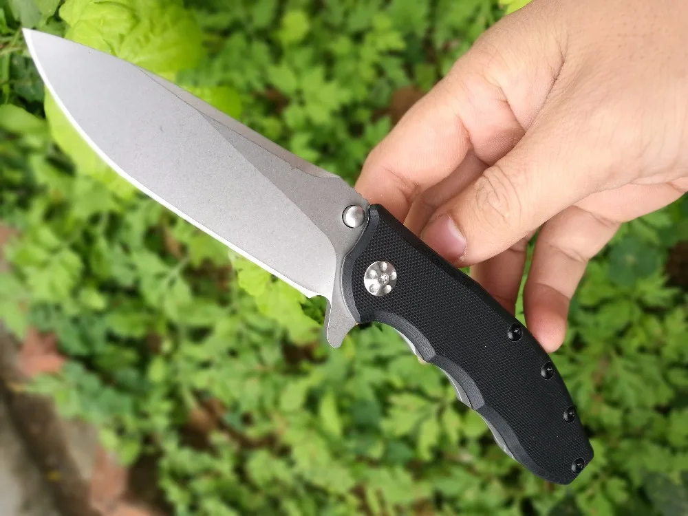 Высококачественный шарикоподшипник ZT0562 нож D2 лезвие G10 + титановая ручка