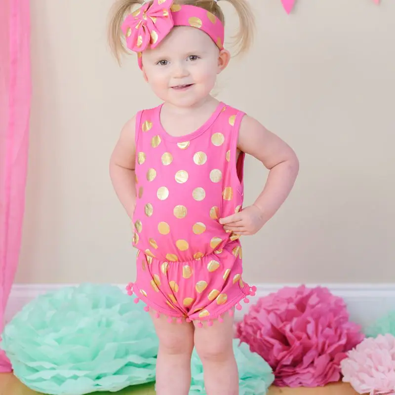pom pom romper baby