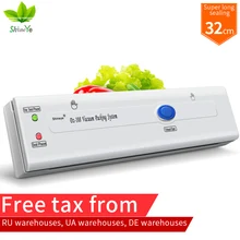 Fast Shipping 2016 New Household Food Vacuum Two Colors Sealer Packaging Machine DZ-108 Vacuum packer Give 10PCs Vacuum Bags