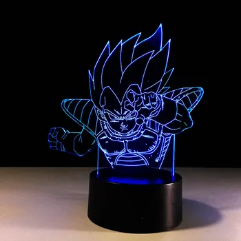 

New dragon ball 3D lamp LED stereo light creat Desk lamp 7 Colored change lights Atmosphere lamp bedroom light As Kid'S Gift