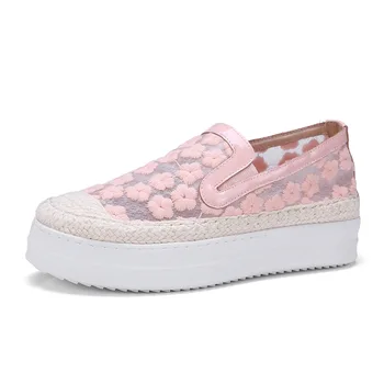 

Early spring of 2019 the new thick bottom leather loafers female 33-43