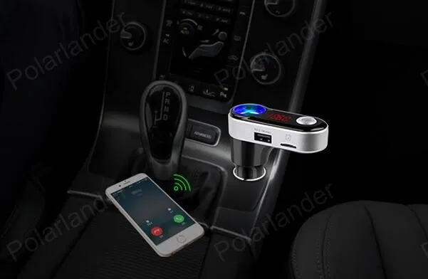 Автомобильный MP3-плеер Bluetooth FM аудио передатчик модулятор громкой FM автомобиля ЖК-дисплей экран автомобиля Зарядное устройство