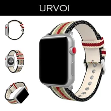 URVOI полотно холста для apple watch series 5 4 3 2 1 прочный ремешок для iwatch итальянский вид удобные ощущения красочный узор