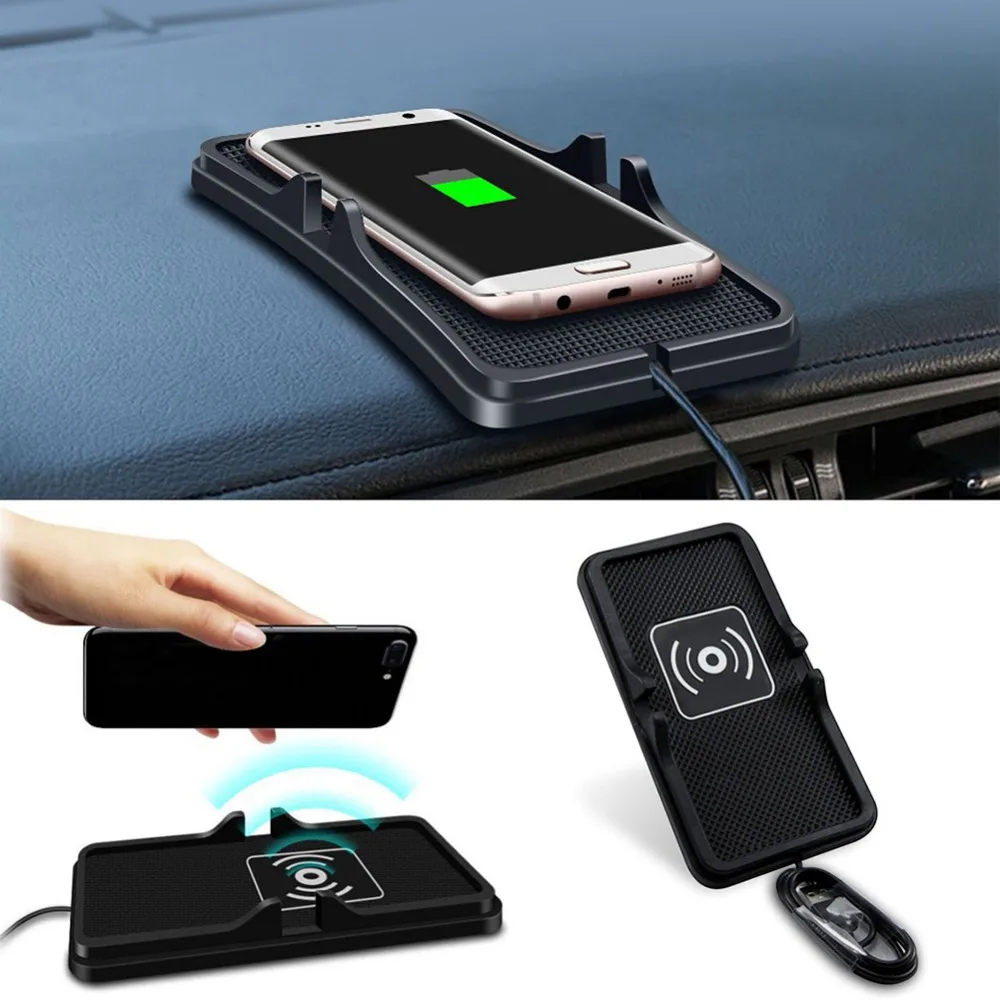 Portable QI Wireless Car Charger for travel/work/home Car